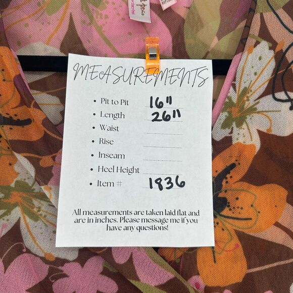 Vintage Y2K Sweet Pea By Stacy Frati Mesh Wrap Top Size M Floral Stretch Whimsy - Picture 2 of 8